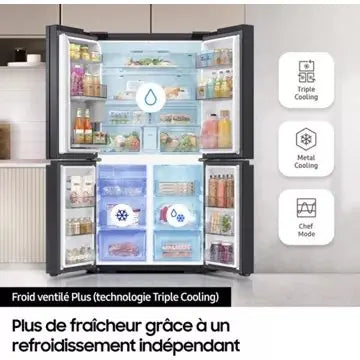 Réfrigérateur multi portes	SAMSUNG 	RF65DG960ESR