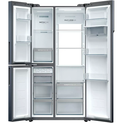 Réfrigérateur américain noir HAIER HSPR79F18DWMB