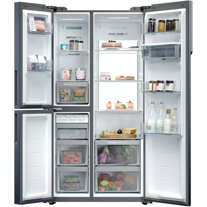 Réfrigérateur américain noir HAIER HSPR79F18DWMB