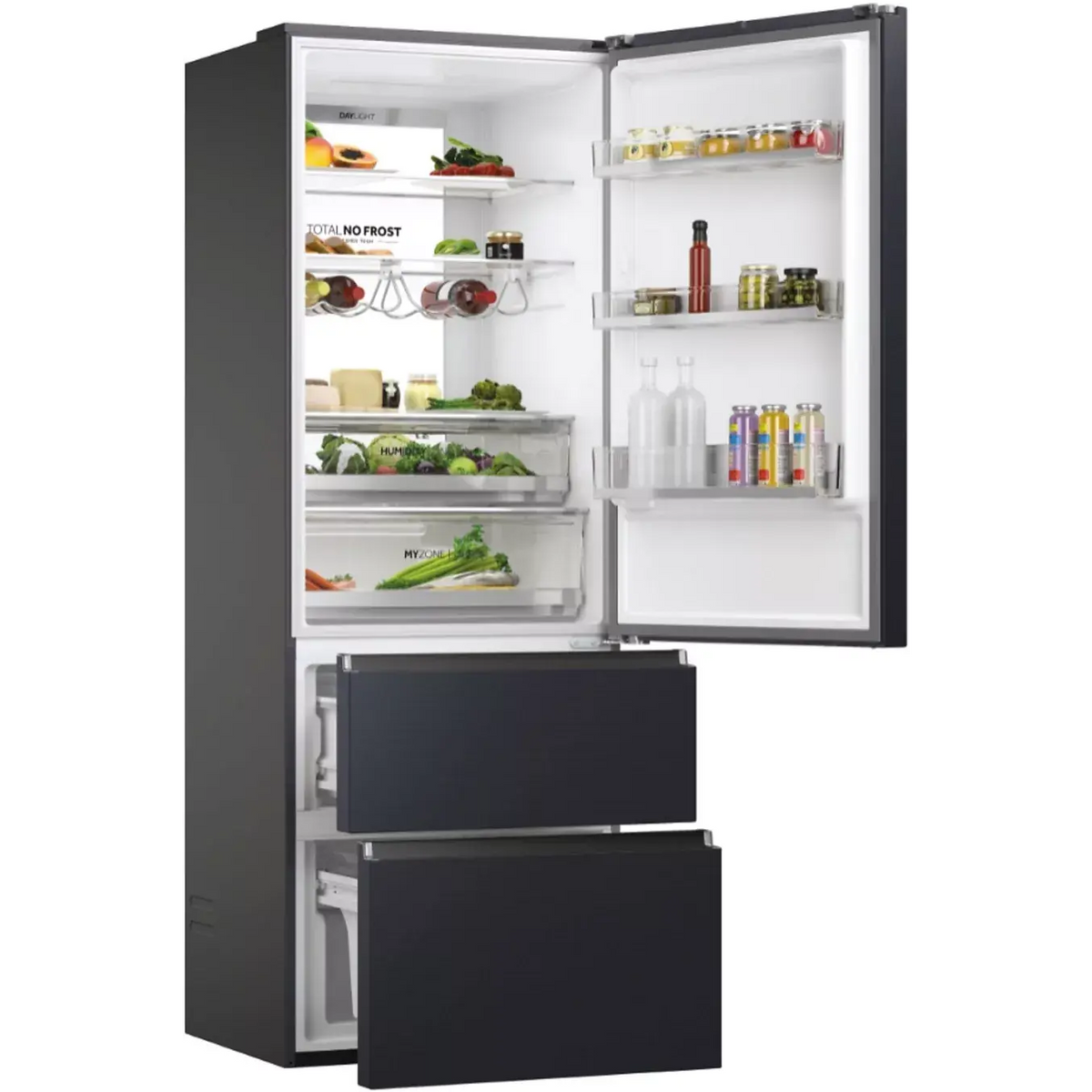 Réfrigérateur combiné HAIER HTR7720DNMB DUMANOIR