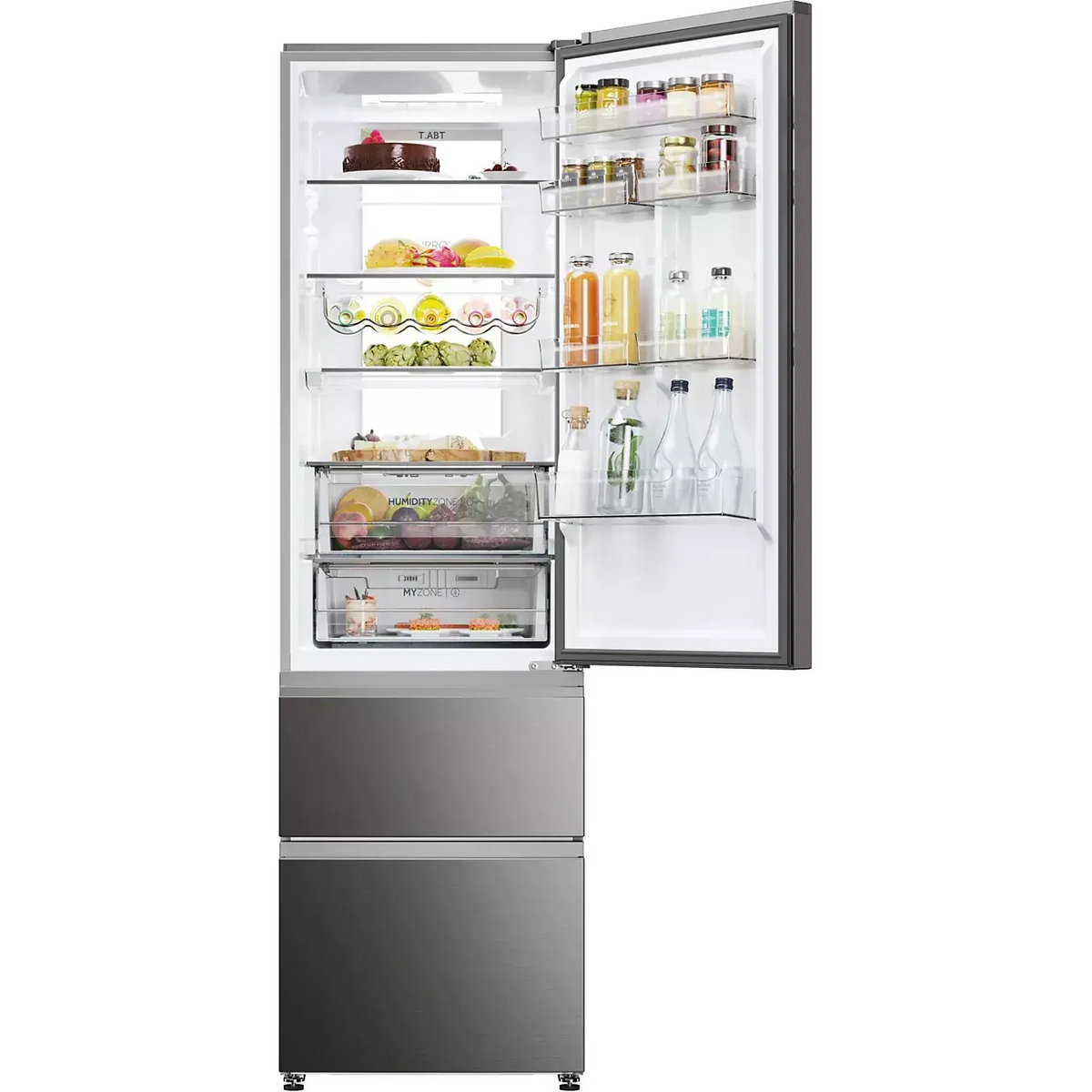 Réfrigérateur combiné HAIER HTW7620CNMP DUMANOIR