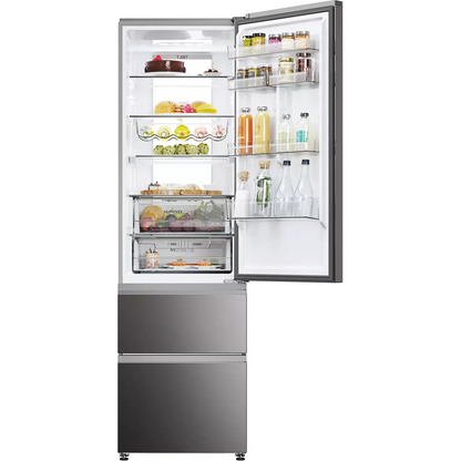 Réfrigérateur combiné HAIER HTW7620CNMP DUMANOIR