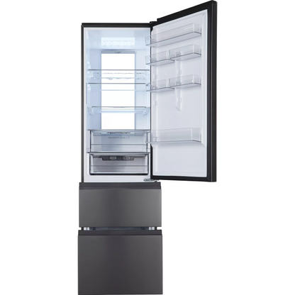 Réfrigérateur combiné HAIER HTW7620CNMP DUMANOIR