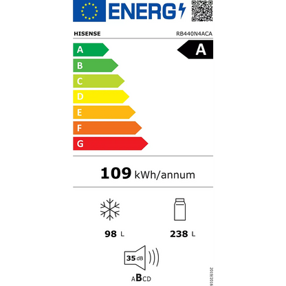 Réfrigérateur 35 dB combiné HISENSE RB440N4ACA