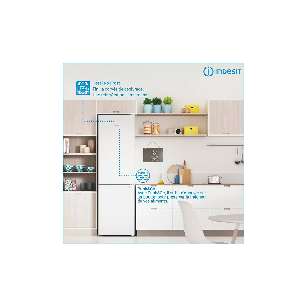 Réfrigérateur combiné INDESIT INK25322W4E ELECTROMENAGER WORLD