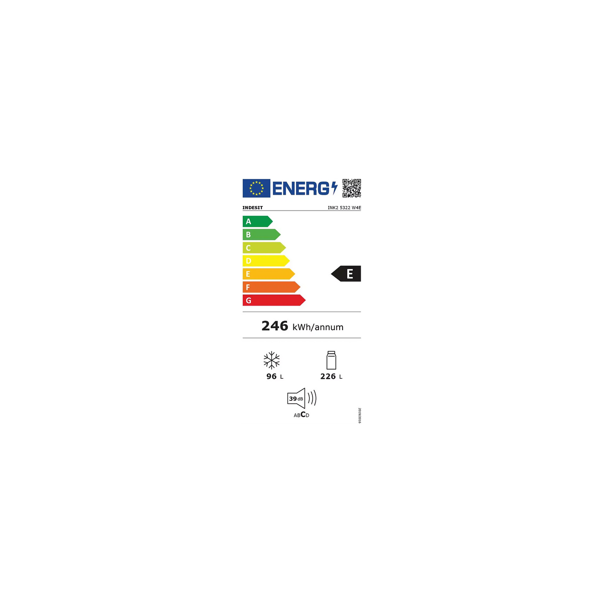 Réfrigérateur combiné INDESIT INK25322W4E ELECTROMENAGER WORLD