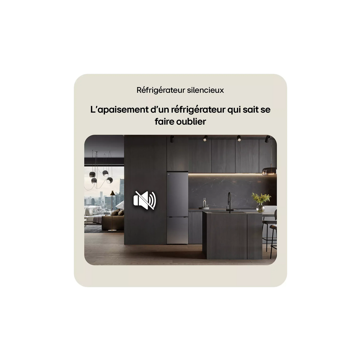 Réfrigérateur congélateur bas LG GBBS726AMB