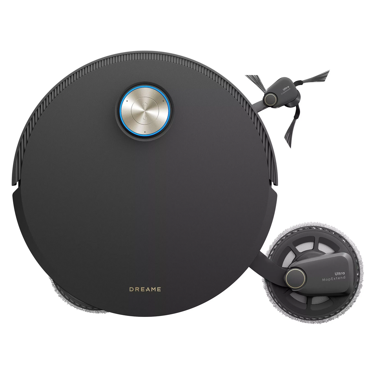Robot aspirateur pour animaux DREAME X60 Pro Ultra Complete Gris, double bras robotisé extensible jusqu'à 18cm