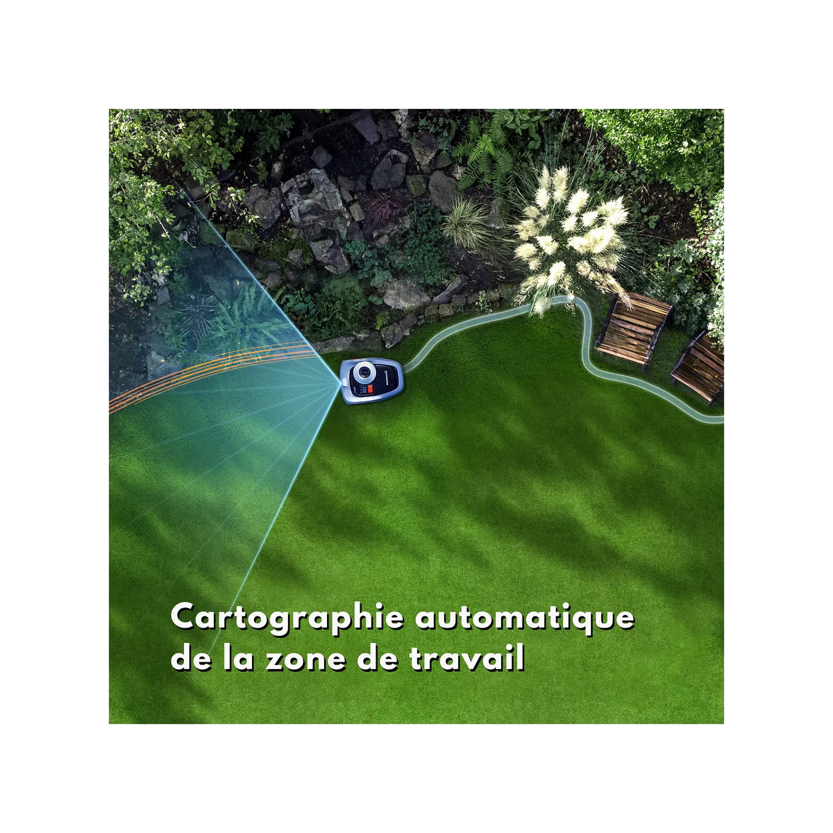 Robot tondeuse sans fil NAVIMOW i105E, 500 m² de superficie