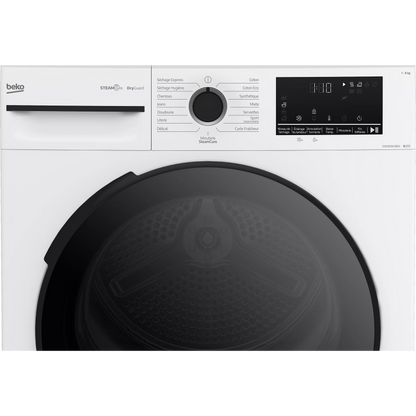 Sèche linge pompe à chaleur BEKO D3H2D8C6BW 8kg - Soin quotidien & Anti-froissage MAG ELECTROMENAGER