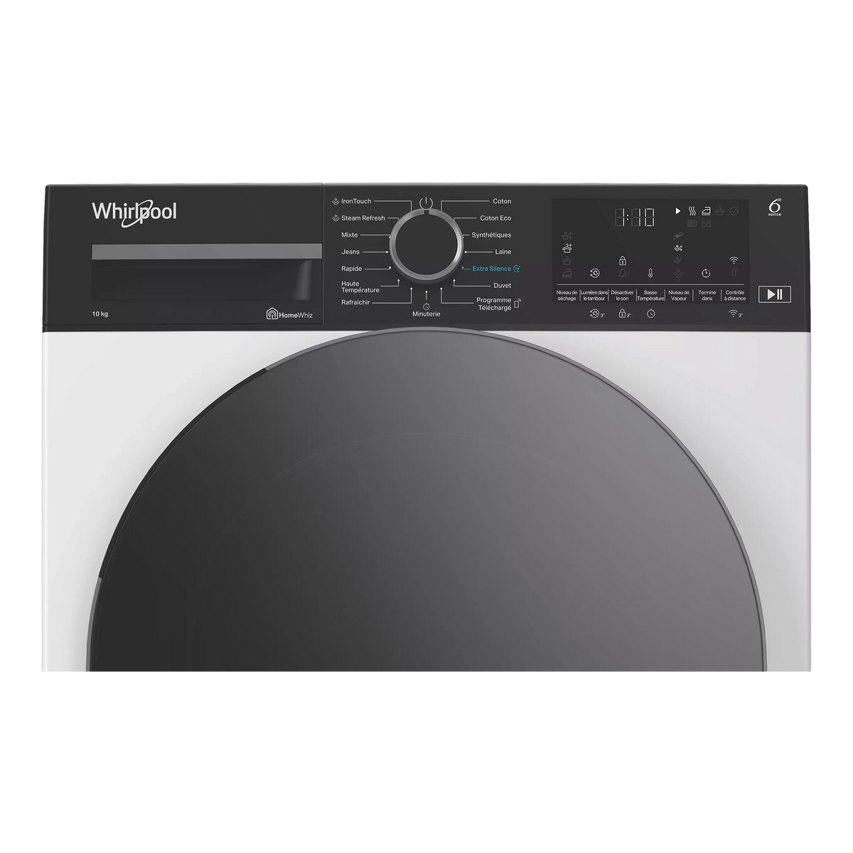 Sèche-linge classe énergie C pompe à chaleur WHIRLPOOL CWD104MWBSFRX