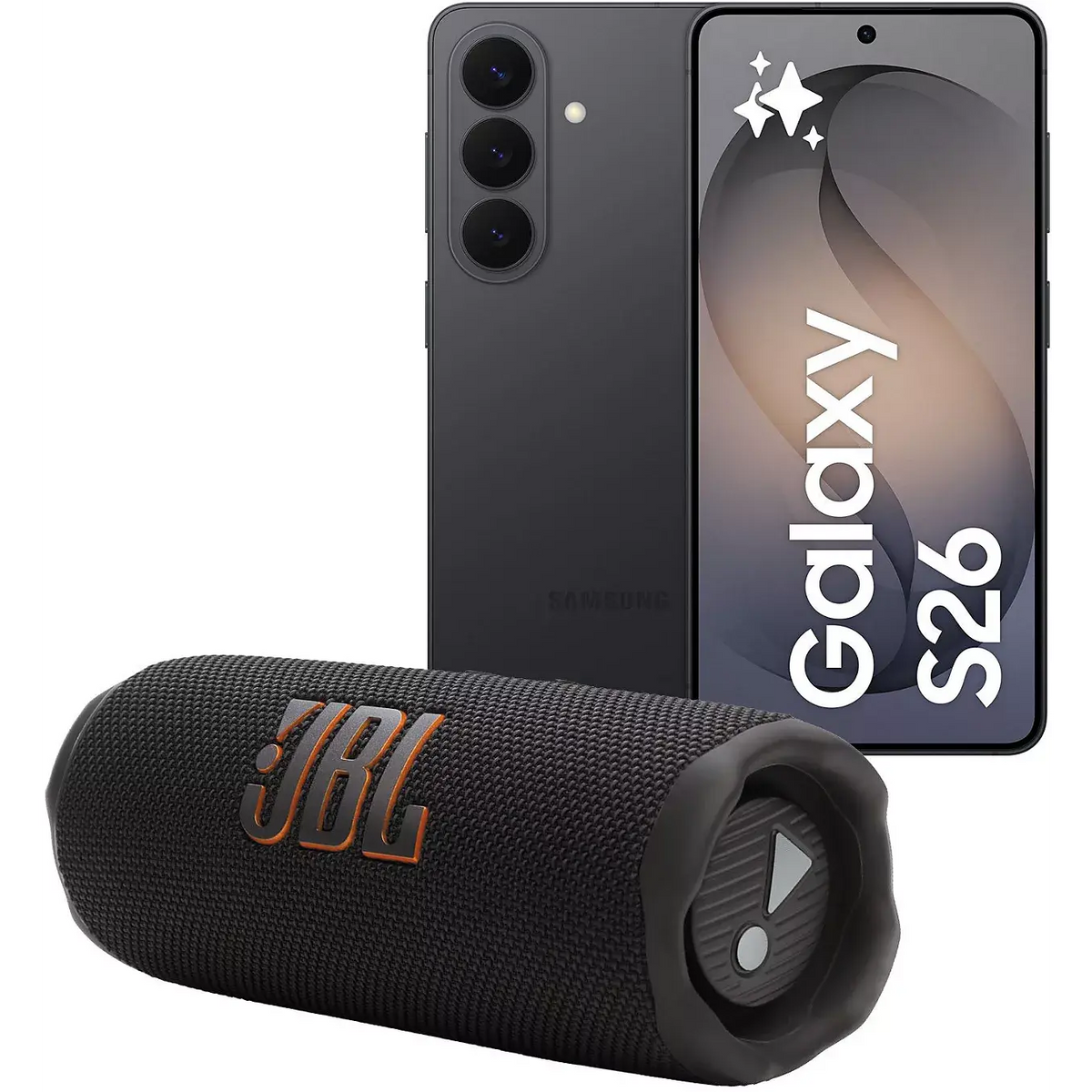 Smartphone SAMSUNG Pack S26 5G 256Go Noir + Enceinte portable JBL Flip7