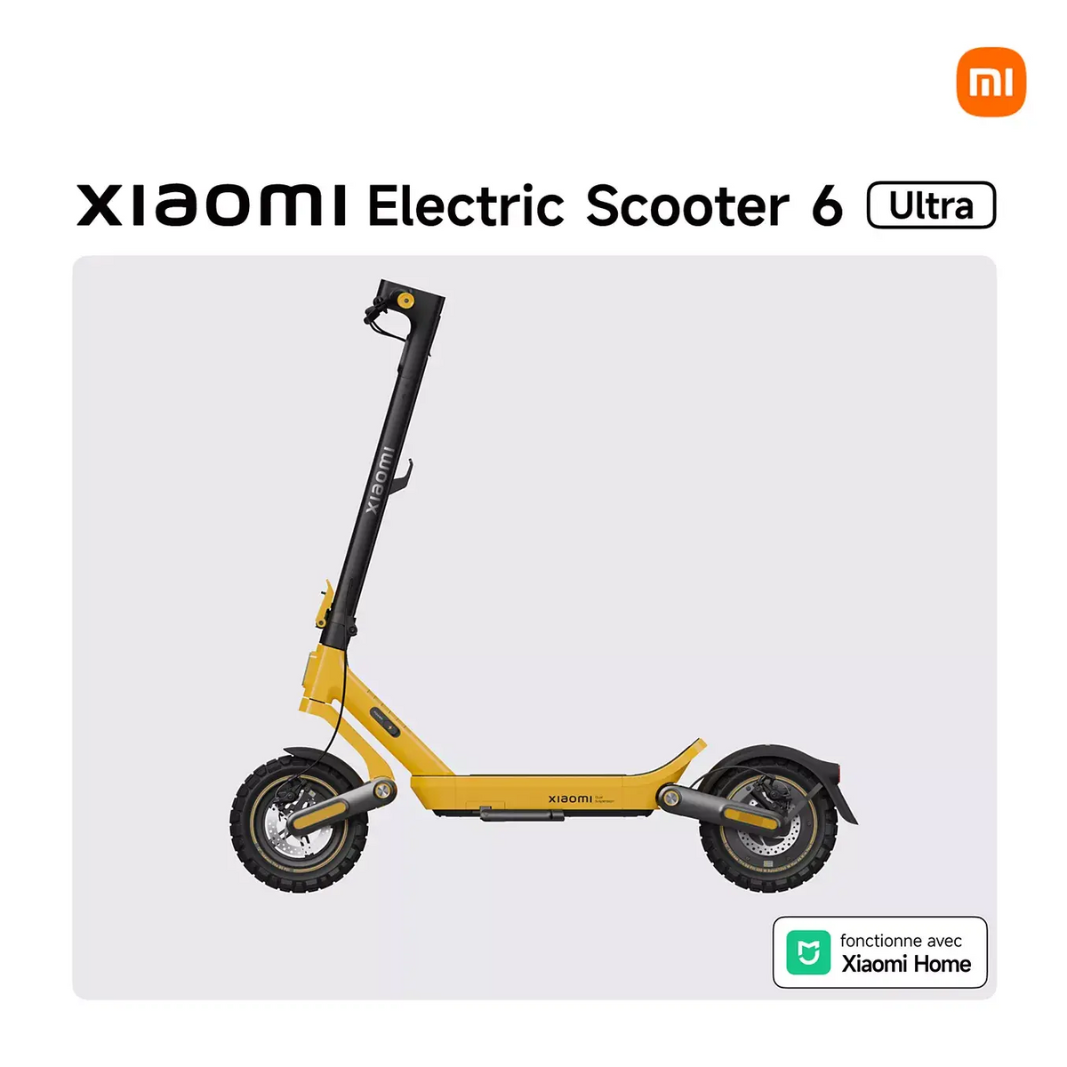 Trottinette électrique XIAOMI Electric Scooter 6 Ultra Jaune